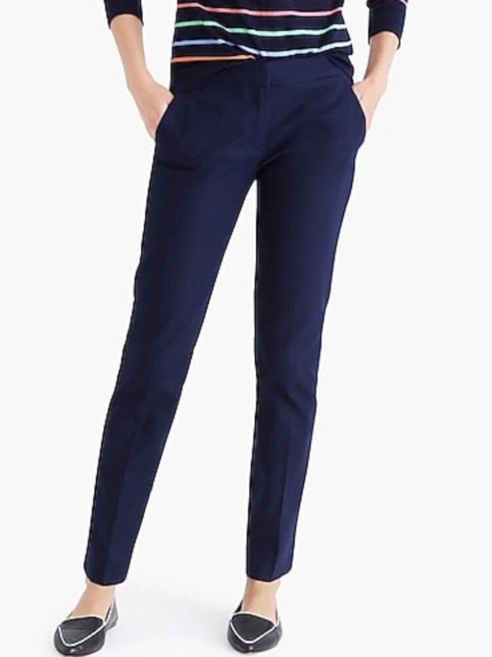 J by J. CREW cotton work pants in navy blue L1298 (sz6)